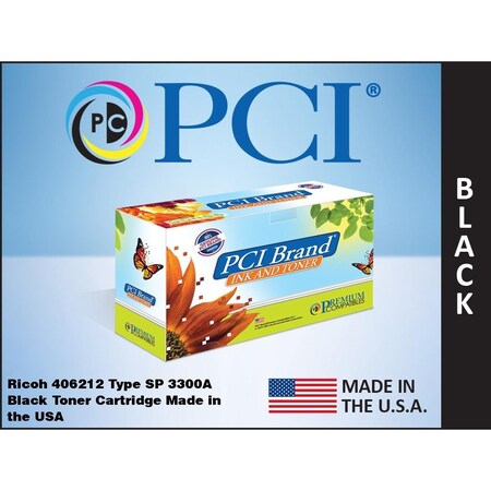 PREMIUM COMPATIBLES INC. PCI Brand Compatible Toner Cartridge Replacement for Ricoh 406212 Black Toner Cartridge 5K Yield